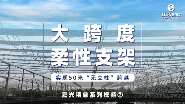【嘉兴水务光伏项目】系列视频二：探秘污水厂光伏“隐形桥”：“云翼”柔性支架50米无立柱跨越，作业零干扰、发电高效率、用材更节约